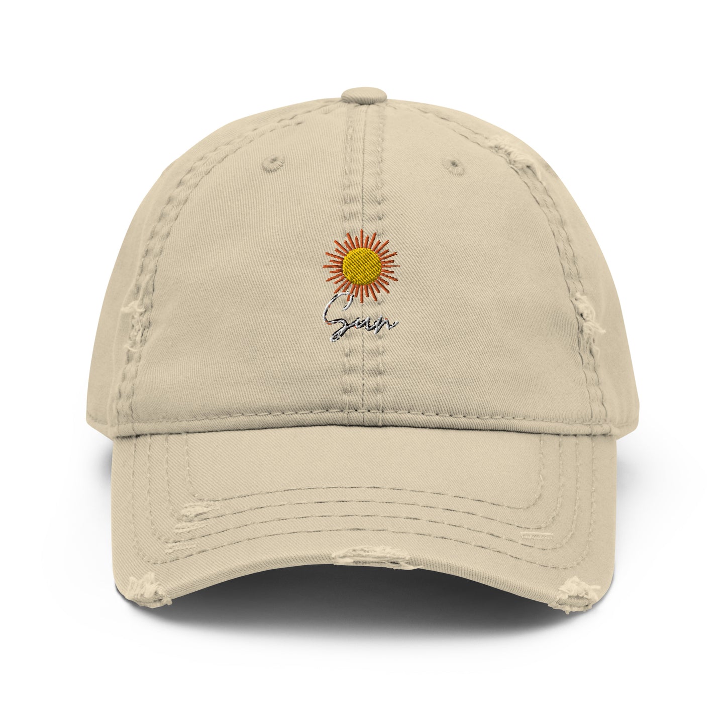 ** Sun ** Distressed Dad Hat
