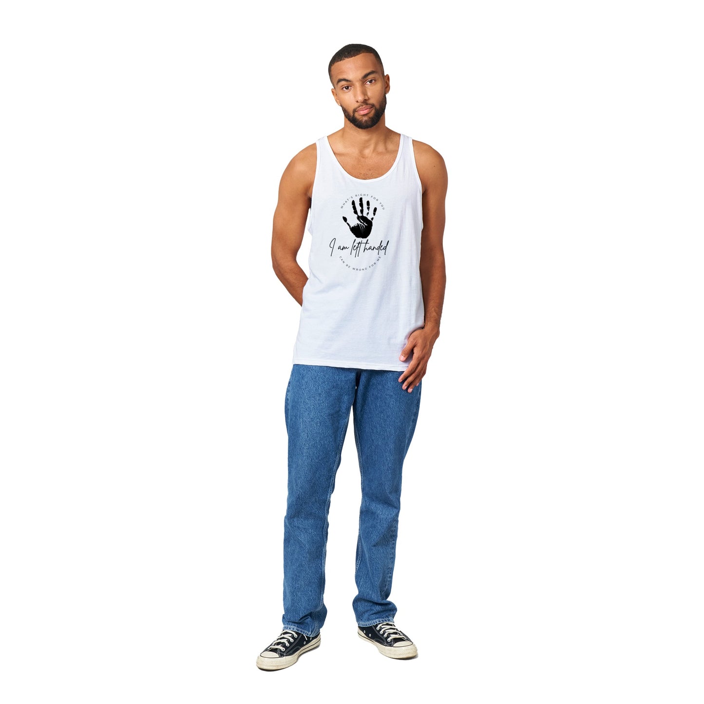 *I'm Lefty* unisex jersey tank top