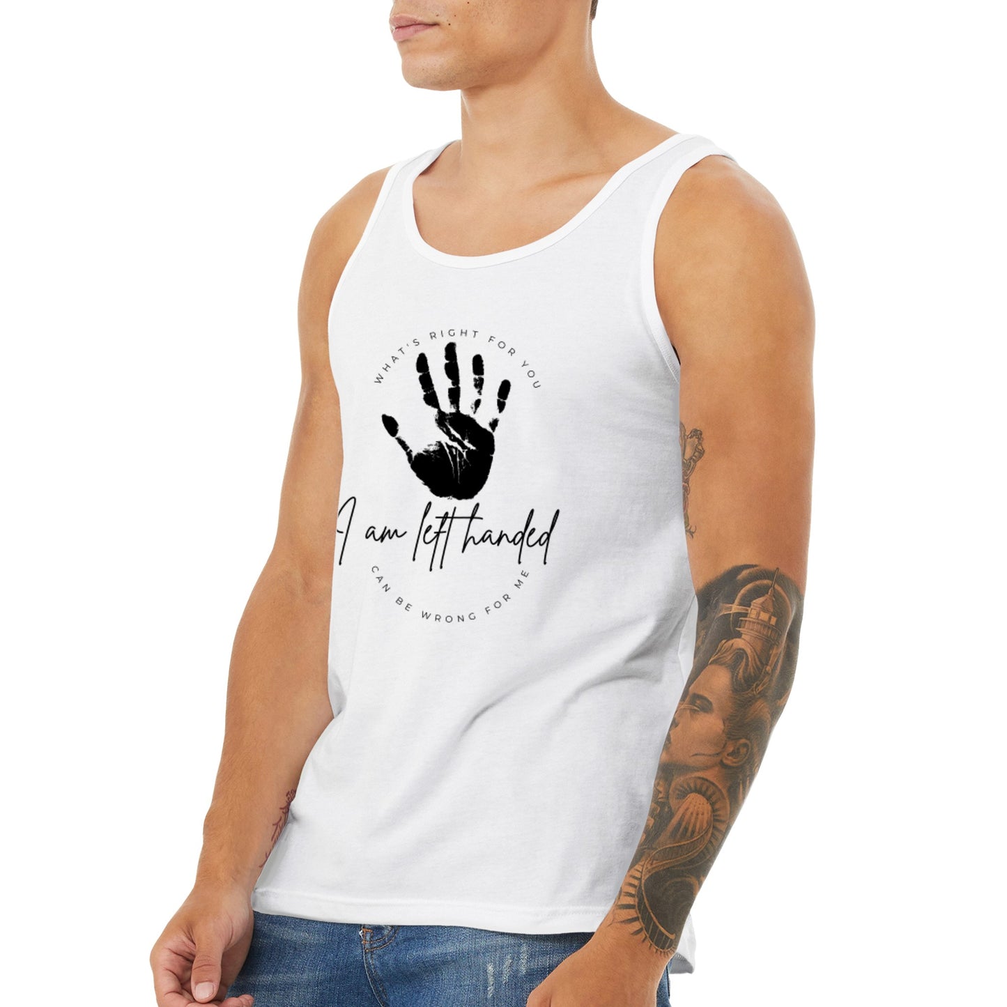*I'm Lefty* unisex jersey tank top