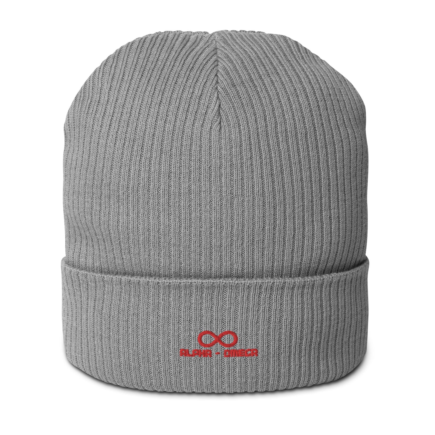 ** Infinti ** Organic ribbed beanie Red Design