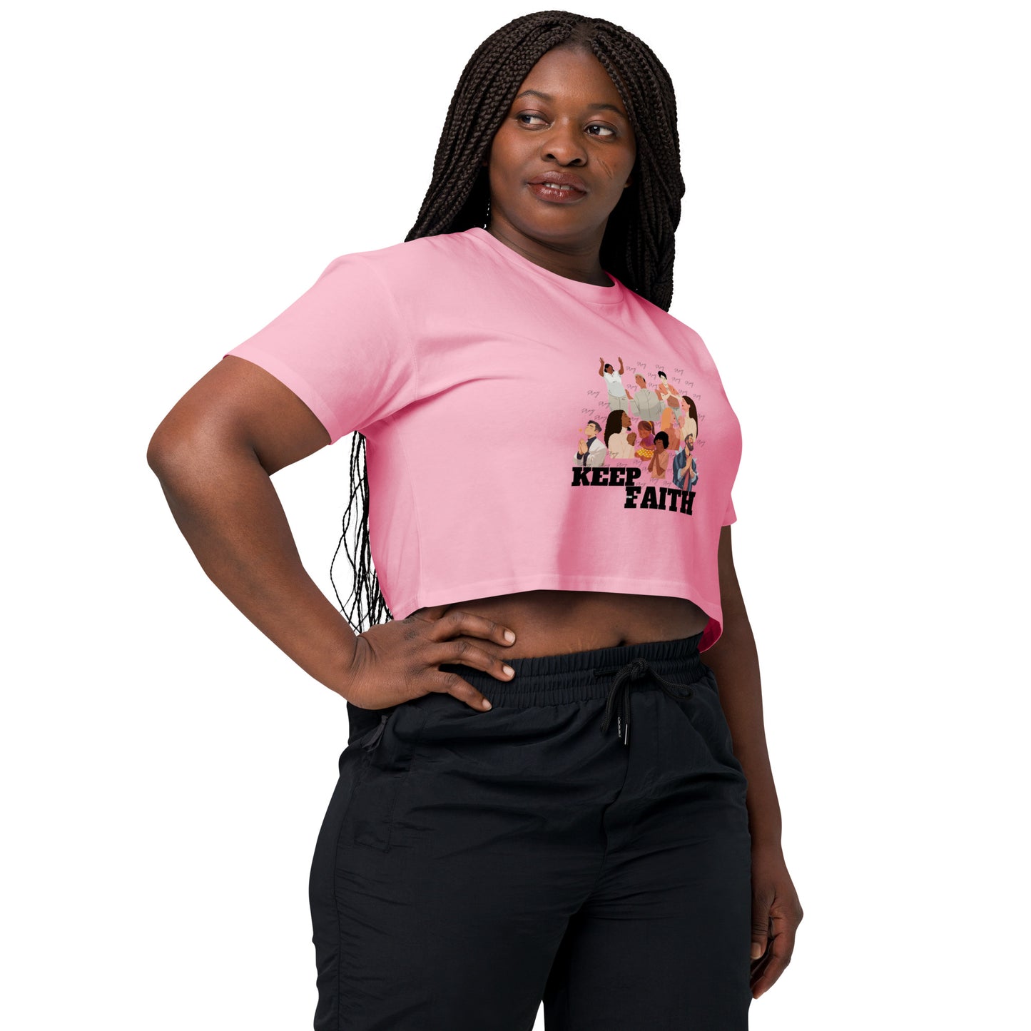 **Pray** Women’s crop top