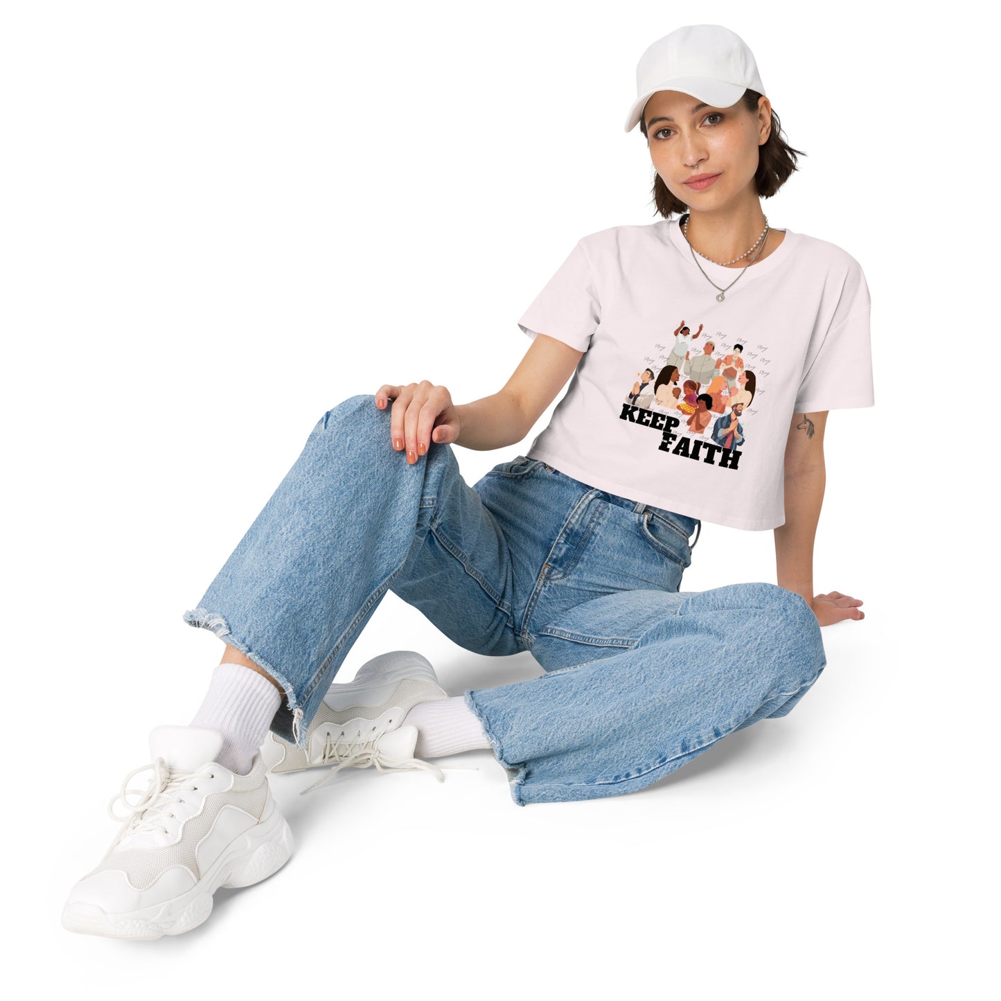 **Pray** Women’s crop top