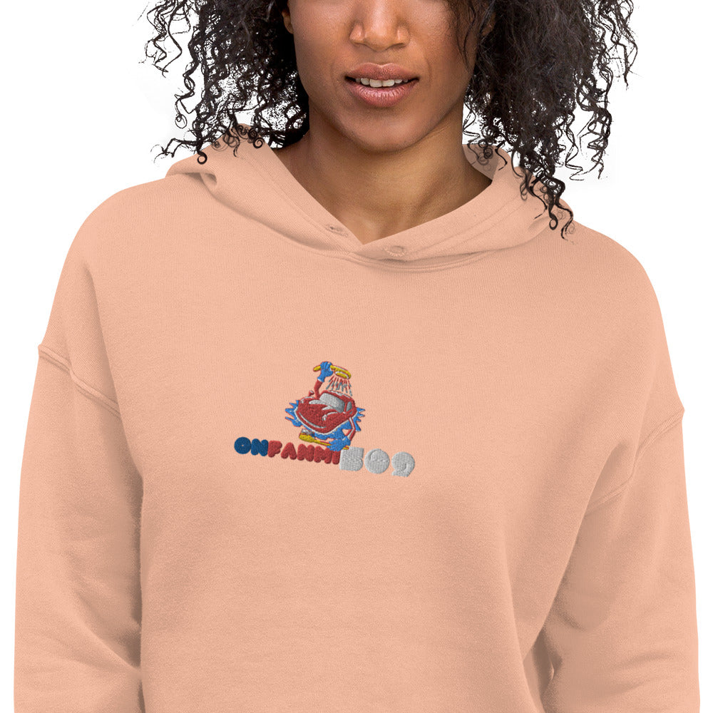 OnFanmi509 "White" Crop Hoodie