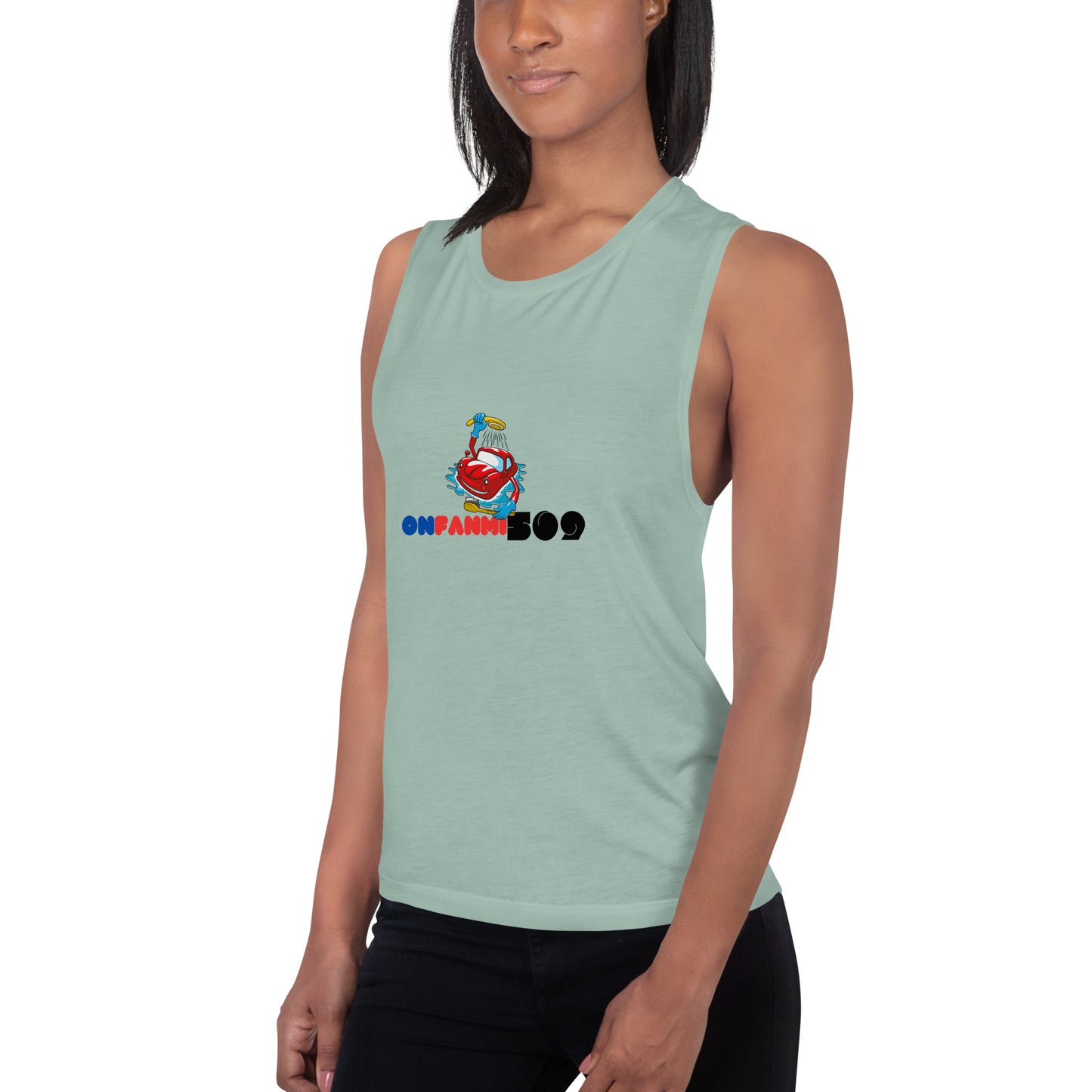OnFanmi509 Black Ladies’ Muscle Tank